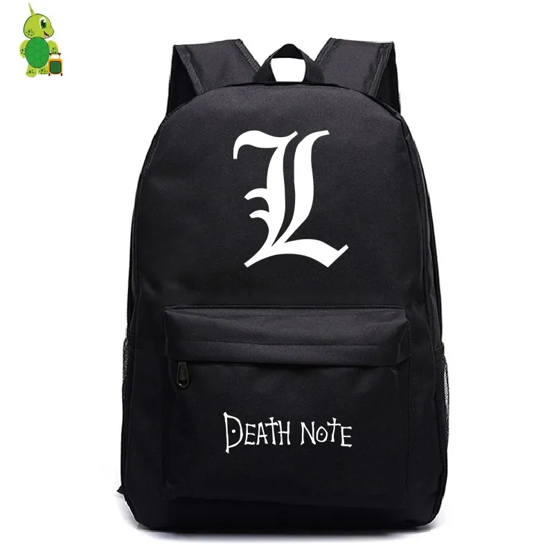Рюкзак с надписью «Death Note», повседневный рюкзак для ноутбука, школьные сумки для подростков, девочек и мальчиков, модные дорожные сумки на плечо, детские сумки для книг
