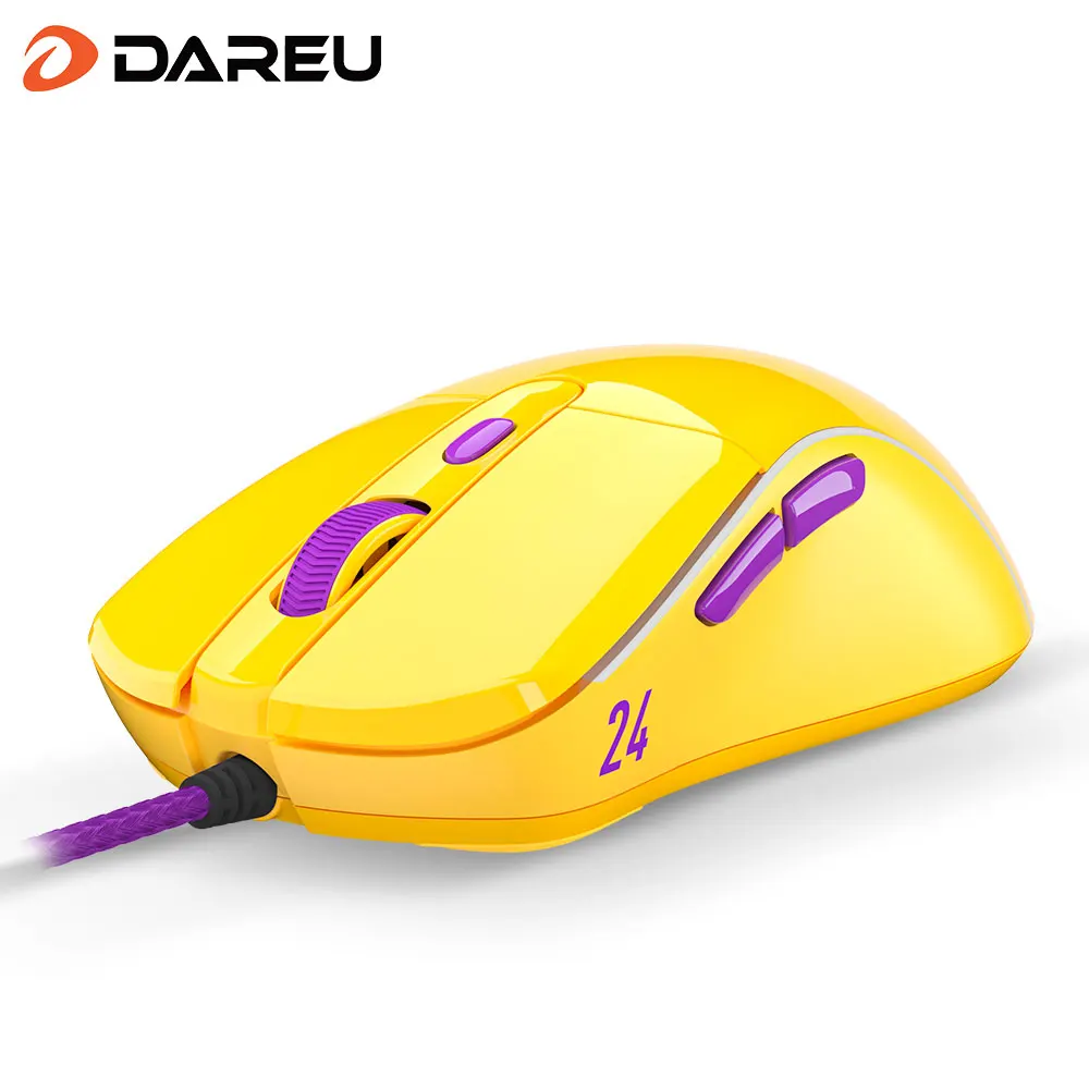 Dareu A960 игровой Мышь 65 г легкий светодиодный RGB мыши с подсветкой мягкой проволоки