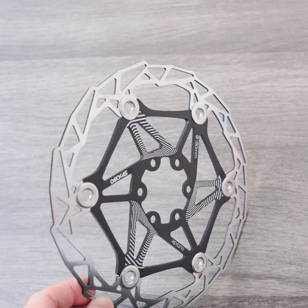 Ссветильник кие тормозные диски DECKAS для горного велосипеда плавающие колодки 180