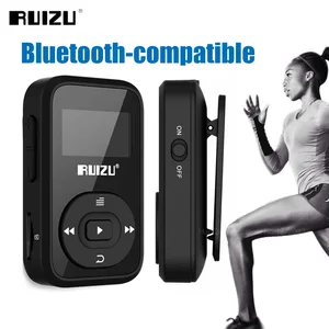 Музыкальный плеер RUIZU X26 Sport, MP3-плееры с поддержкой Bluetooth и FM-радио, с зажимом для SD-карты, с поддержкой TF-карт 8 Гб