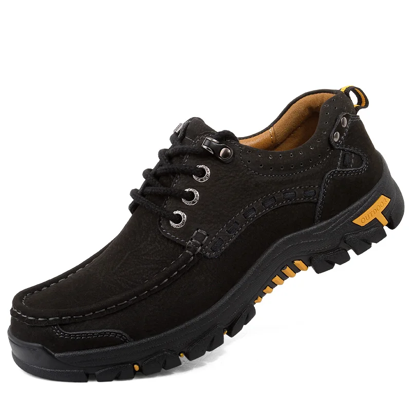 

New Men Shoes Genuine Leather Shoes Men Flats Loafers High Quality Outdoor Men Sneakers Male Vintage British Street Casual Shoes