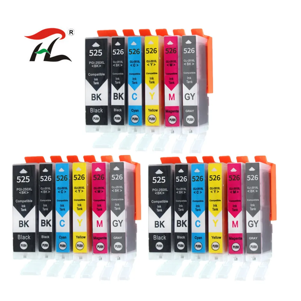 

Картриджи для принтера Canon Pixma iP4850, ix6550, MG5150, MG5250, MG6150, MG8150, MX885, MG5350, 18Pk, PGI525, CLI526, PGI 525, CLI 526