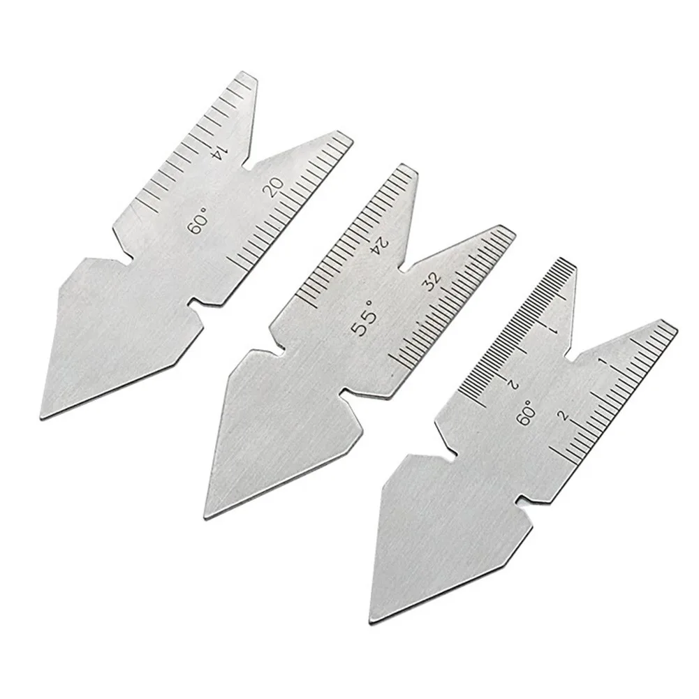 

Useful 4pcs 55&60 Inch & Metric 52 Blade Thread Gaugem Durable High Quality
