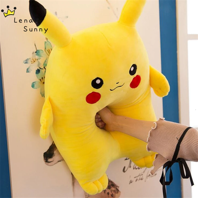 50/60 см Kawaii Мягкие плюшевые Мультяшные рюкзаки в виде подушка в форме Пикачу игрушки, Пикачу, мягкие плюшевые игрушки для детей, Juguetes де peluche
