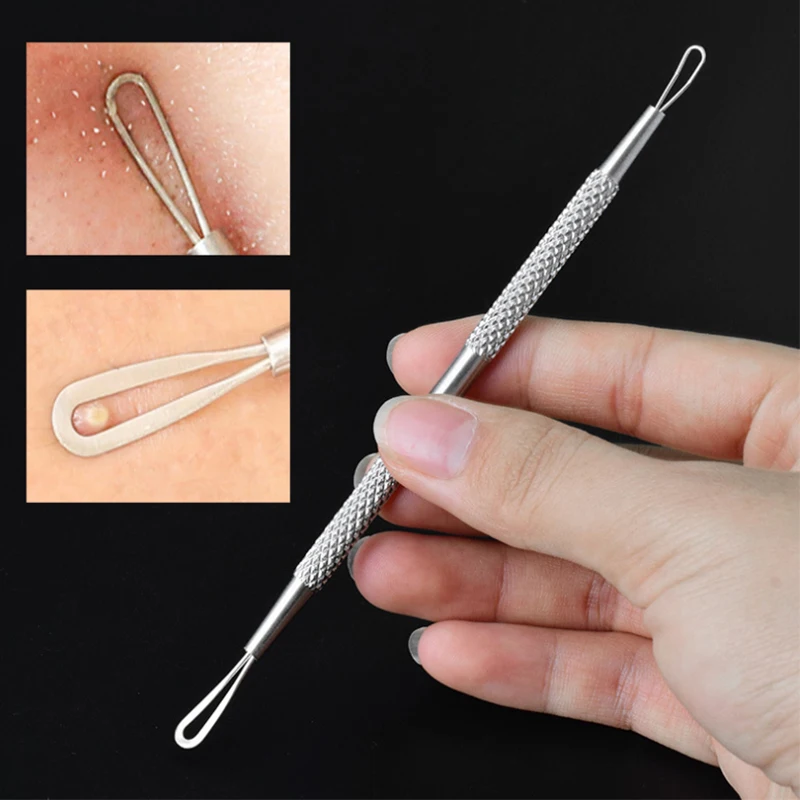 

Double Head Acne Removal Needle Pimple Blackhead Remover Acne Treatment Comedone Extractor Remover Face Cleaning Tools