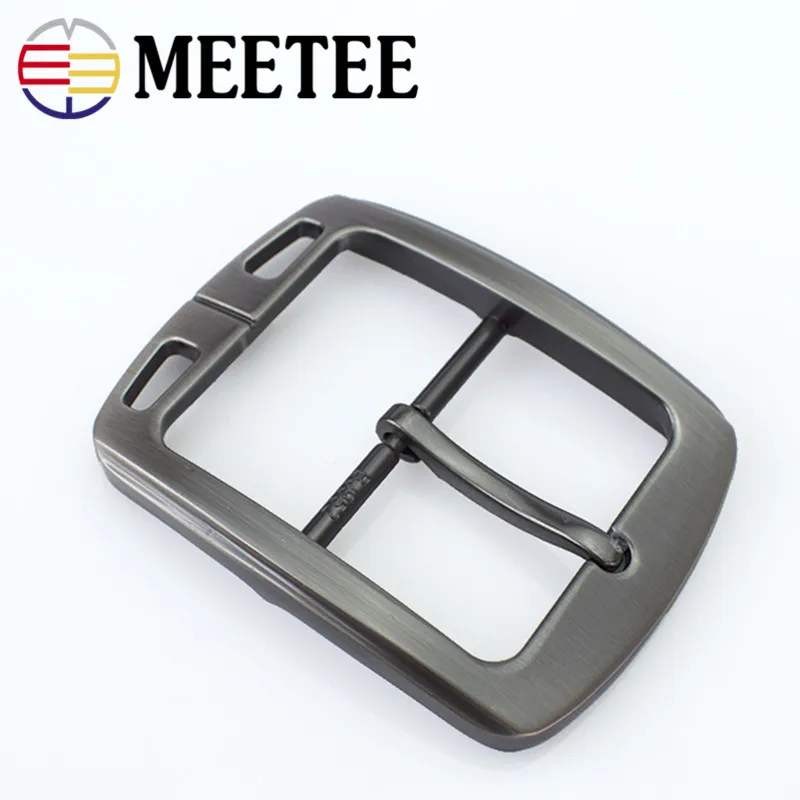 Meetee 38 мм Мужской металлический матовый ремень с пряжкой на голову DIY украшения