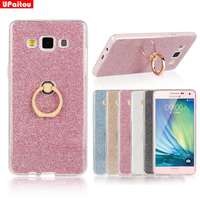 UPaitou чехол с блестками для samsung Galaxy A3 A5 A7 A8 A9 обратите внимание на возраст 3, 4, 5, C5 C7 C9 Pro Чехол с кольцом-держателем чехол Крышка