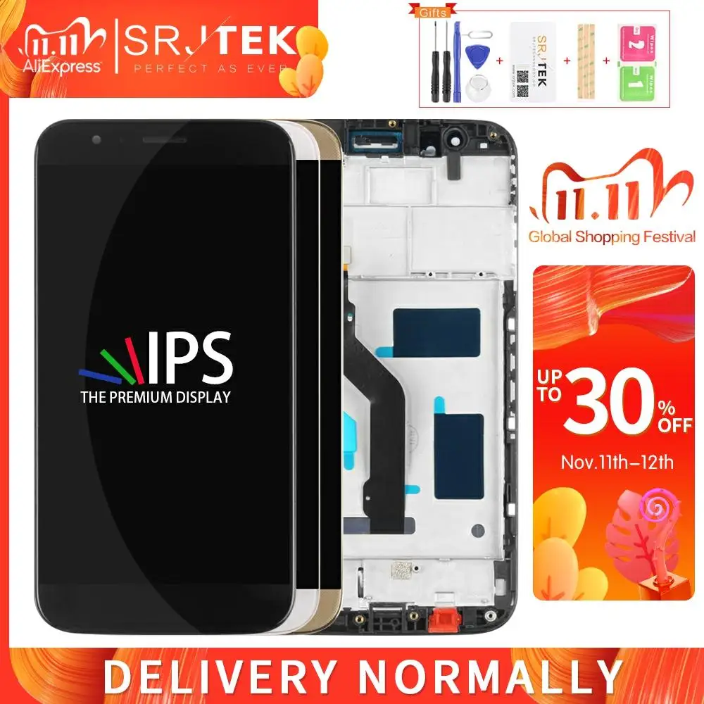 ЖК дисплей для Huawei Ascend G8 /G7 Plus панель с сенсорным экраном дигитайзер стеклянная