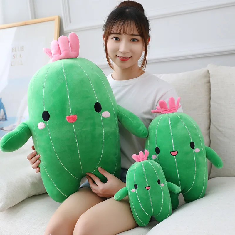 

25/40/65cm Simulation Cactus Pillow Plush Toy Decoration Decoration Props Office Backrest Sleeping Pad Birthday Gift Pillow