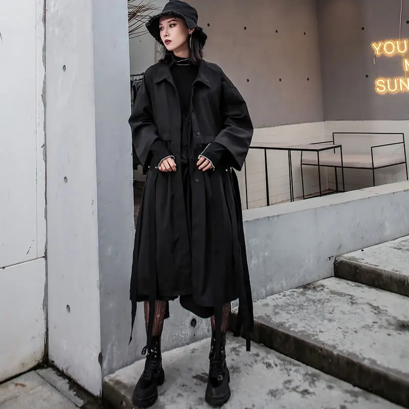 XITAO Tide лоскутное черное платье с заклепками и кисточками женская одежда 2019