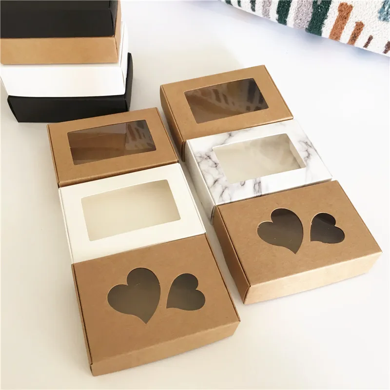 24 шт./лот новая крафт бумага подарочные коробки для свадебных подарков