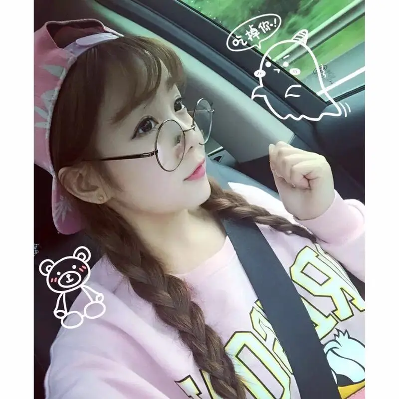 Модная дизайнерская Ретро маленькая круглая оправа для очков Женская корейская