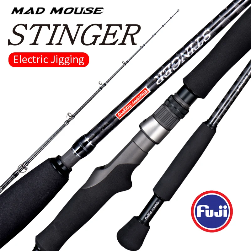 

Новинка, японские запасные части для fuji MADMOUSE Stinger, электрическая удочка для джиггинга, вес джиг 1,9 м, вес 300 г, 400 г, кастинговое удилище для лод...