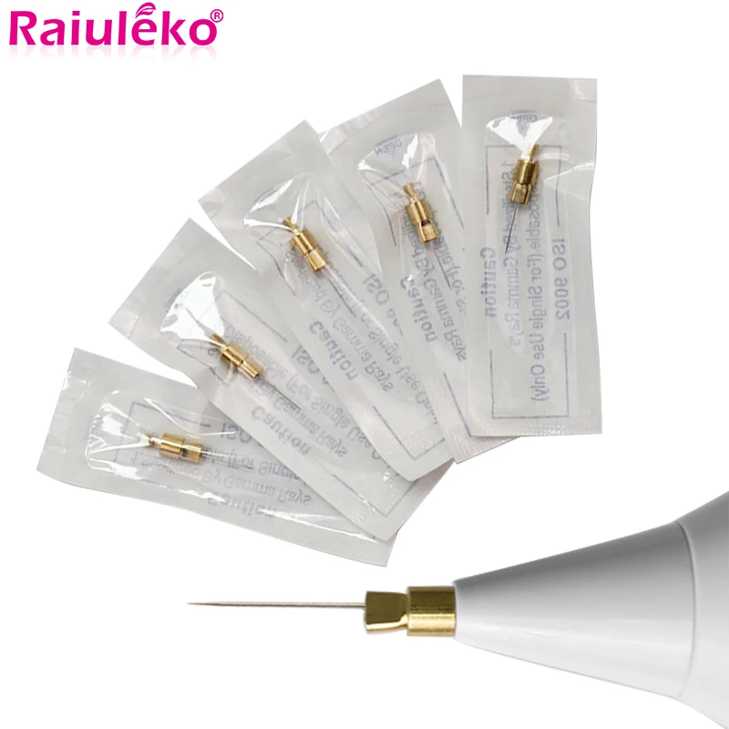 100Pcs Plasma Pen Lifting Accessories Beauty Micro Copper Fine Needles Laser Tag Replaceable Needles Skin Spots Tattoo Removal