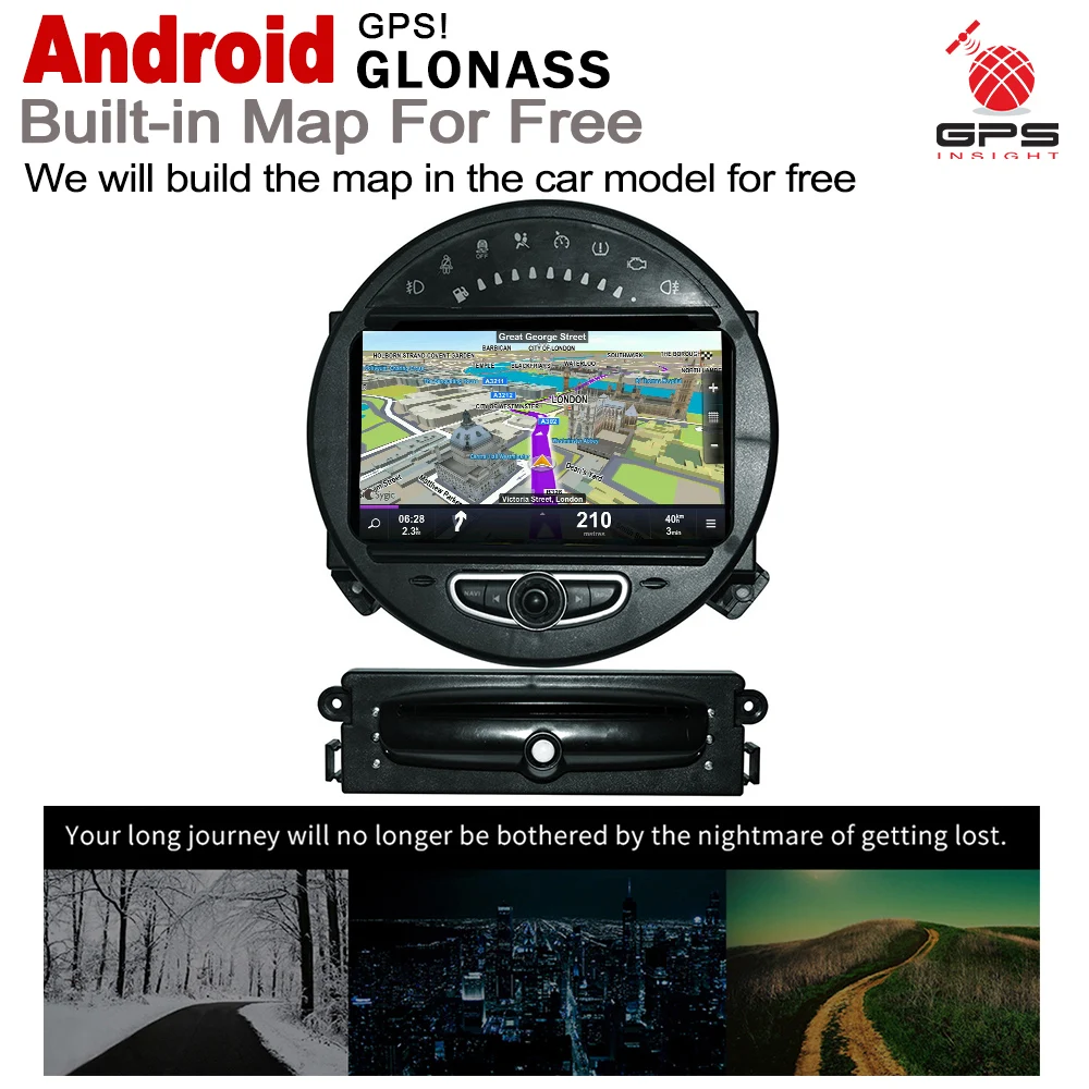 6 2 &quotHD стерео Android автомобильный DVD GPS Navi карта для хэтчбеков BMW серий 1 E81 E82 E87 E88 2004 ~