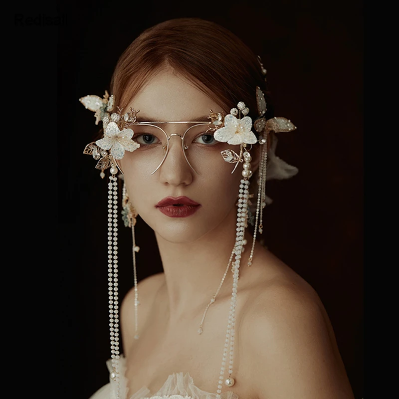 Модные сказочные очки в стиле &quotЛолита&quot головные уборы цветы оправа для очков