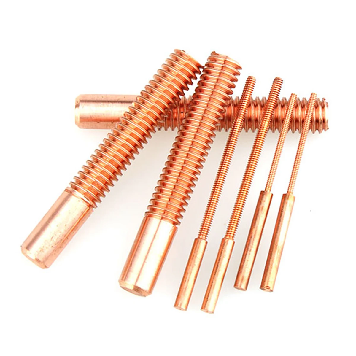 

Pure Copper Tapping Electrodes for Spark EDM Thread Electrode Discharge Red Copper Screw Tooth Metric Size M2 to M20 30X50mm