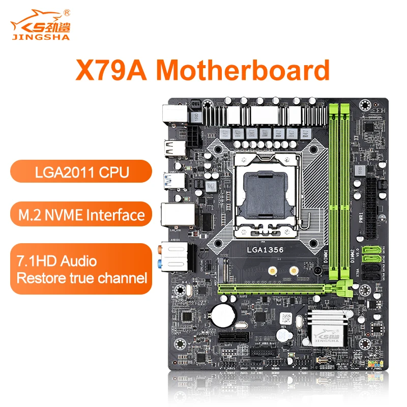 Материнская плата JINGSHA X79A LGA 1356 ЦП поддержка DDR3 память ECC REG|Материнские платы| |