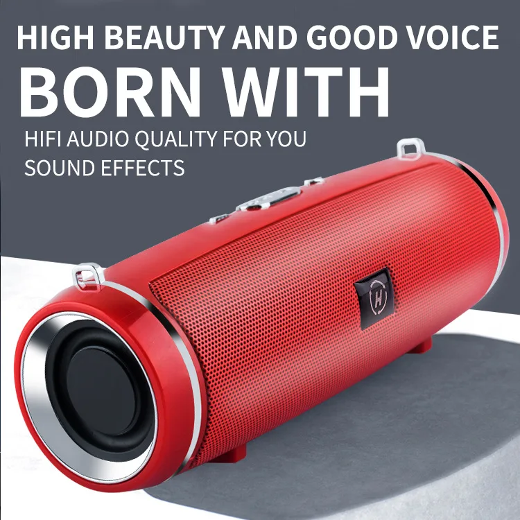 speaker box bass bluetooth speaker wireless portable outdoor waterproof bass stereo surround sound