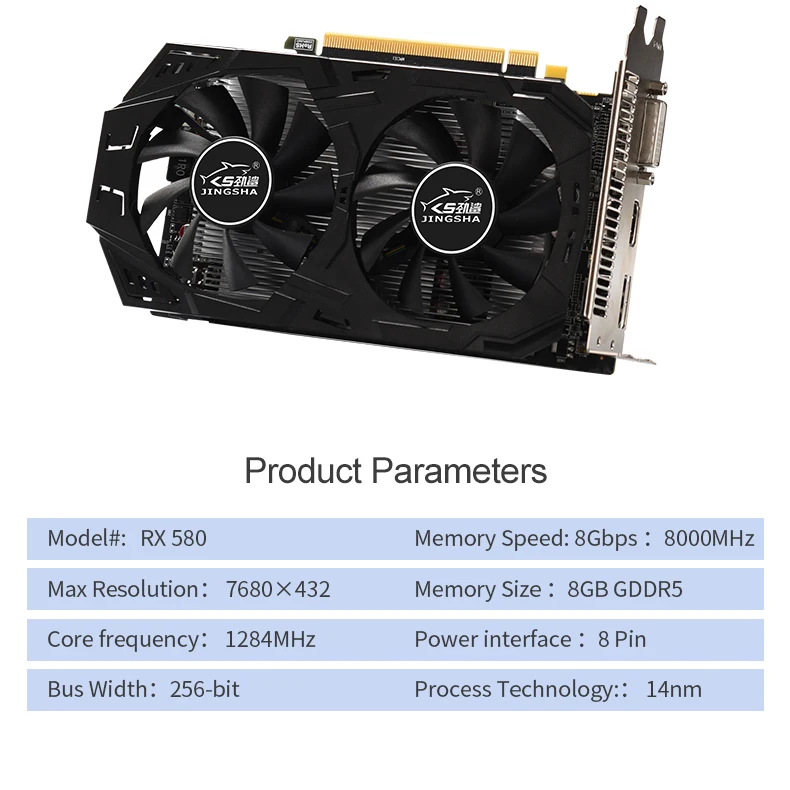 Видеокарта RX 580 8 Гб GPU 128Bit GDDR5 графическая карта для nVIDIA VGA Geforce оригинальная новая