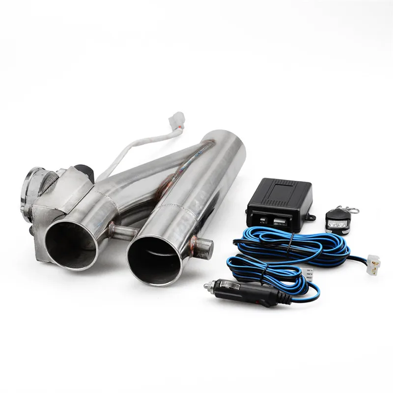 2 5 &quot3&quot электрический клапан выхлопной наконечник глушитель комплект 63 мм 75 два