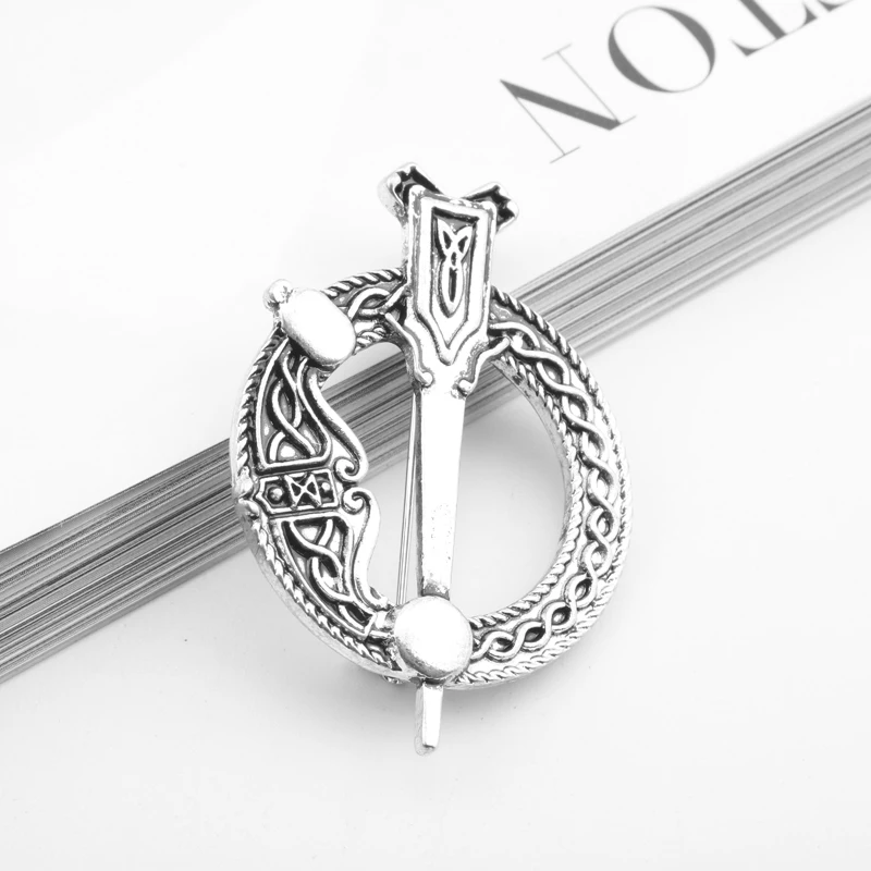 Брошь из фильма Outlander эмалированная брошь в виде чертополого целтса с узлом