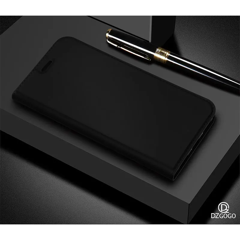 Роскошный кожаный чехол-книжка для IPhone X XS Max 7 8 6S Plus SE, чехол-книжка для Apple IPhone XR XS 11 Pro Max, чехол Hoesje, сумка - Цвет: Черный