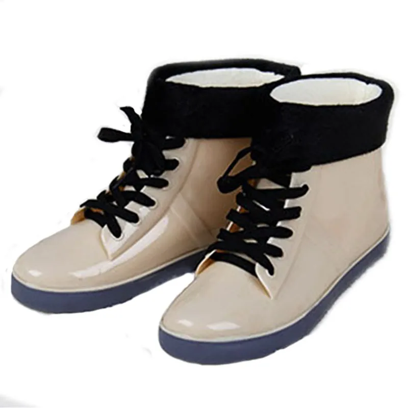 Aleafalling/Новое поступление модных водонепроницаемых ботинок на плоской подошве