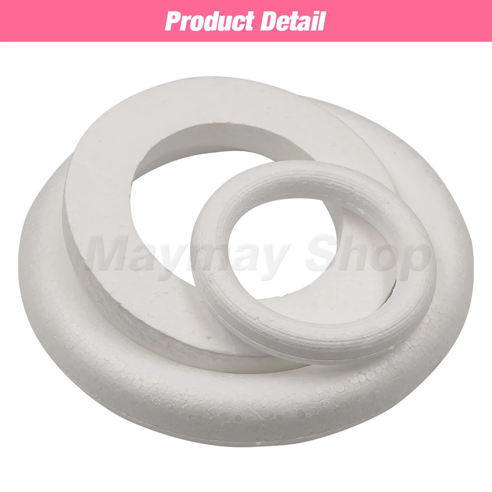 Рождественское кольцо из пенополистирола и пенопласта полукольцо для праздника