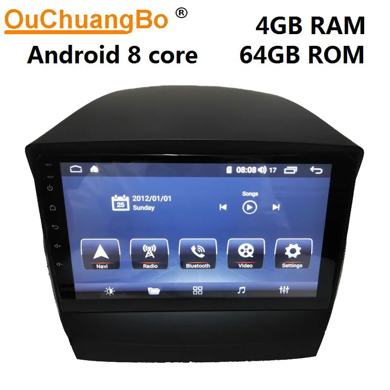 

Ouchuangbo автомобильное стерео радио GPS для Hyundai IX35 с системой Android 10 8 ядер 6 ГБ ОЗУ 128 Гб ПЗУ