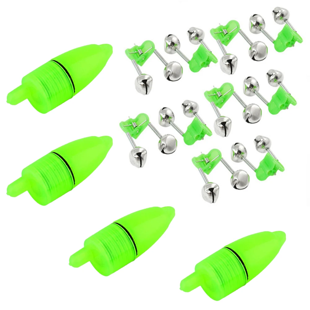 

Fishing Float LED Night Fishing Rod Bite Bait Alarm Light Twin Bells Clip Alerter Outdoor Portable Night Fishing Tackle Fishing
