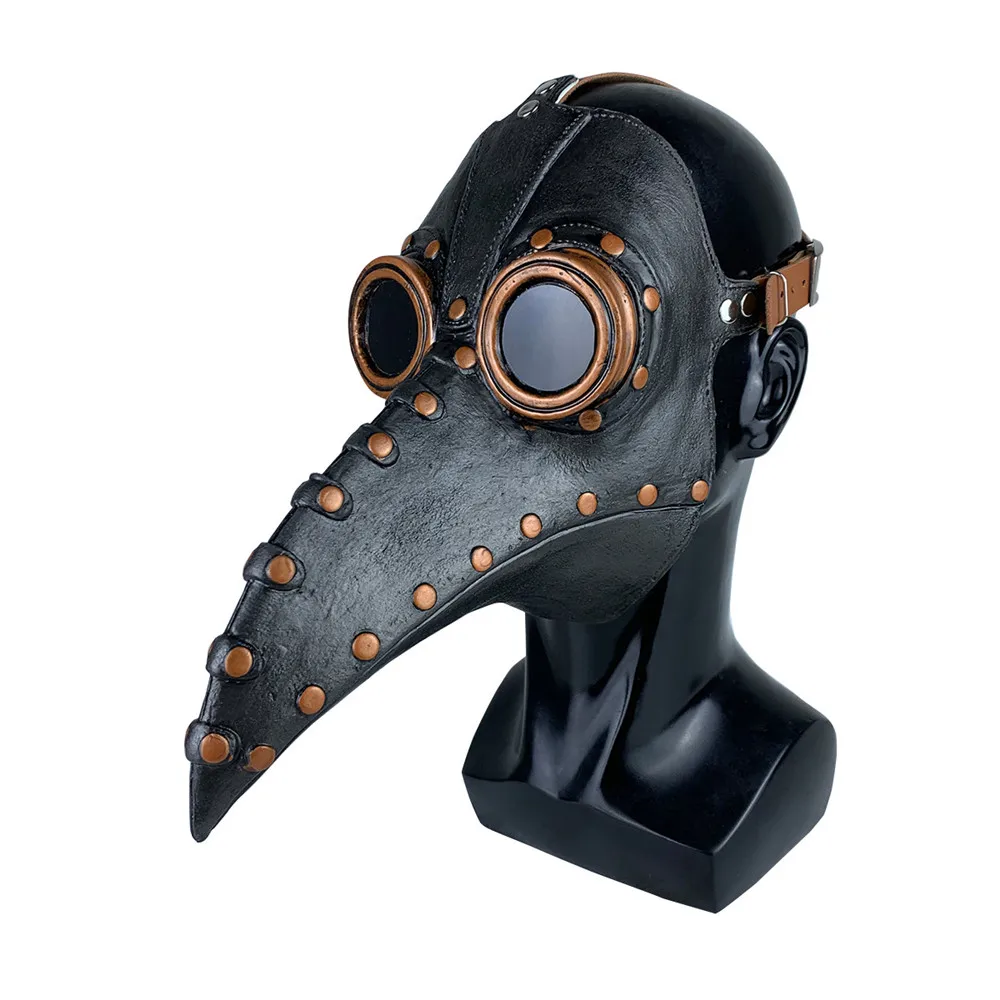 Unisex Halloween Robe Hooded Cloak Costume Cosplay Monk Suit Adult Role-playing Decoration Clothing Plague Doctor Bird Mask hot |