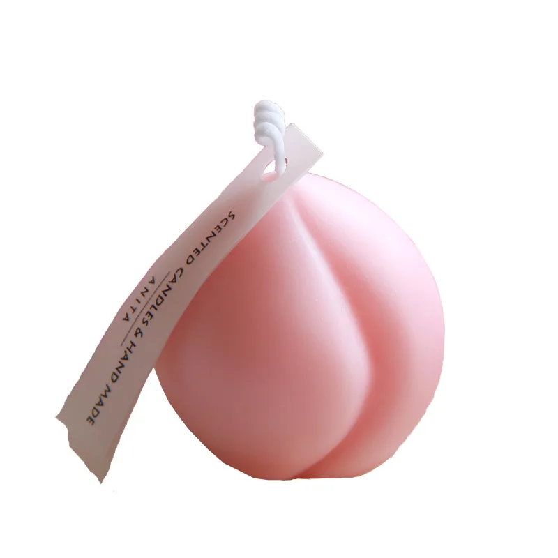 

Cute Peach Candle Silicone Mold Creative Fruit Shape Candle Molds Peach Handmade Soap Mould