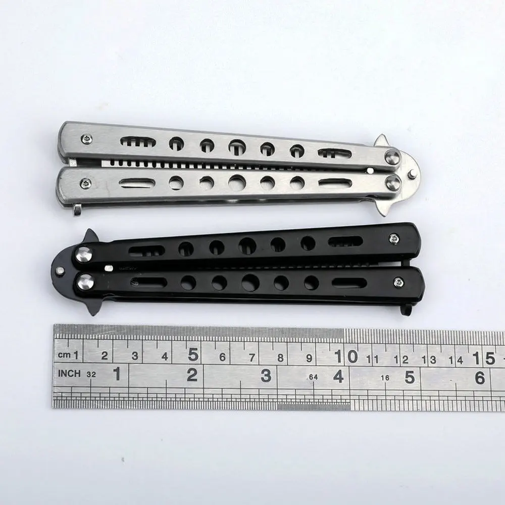 

Butterfly Knife Folding Comb Steel Training Butterfly Comb Beard Brushes Hairdressing Styling Tool Multifunction Hand Tools