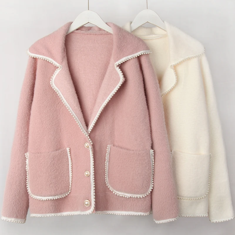 

Korean Style Thicken Casual Loose Coats Women Winter Streetwear Basic Pockets Lace Patchwork Design Female kawaii jacket