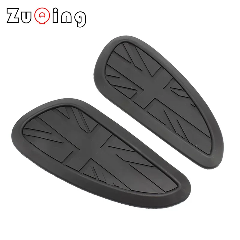 

Motorcycle Cafe Racer Gasoline Fuel Tank Rubber Sticker Protective Cover Sheath Knee Fuel Tank Pad Handle Decal Union Jack Logo