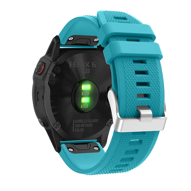 20 22 26 мм для Garmin Fenix 6S 6 6X Pro 5S 5 5X Plus удобный силиконовый ремешок смарт-аксессуары быстросъемный ремешок для часов