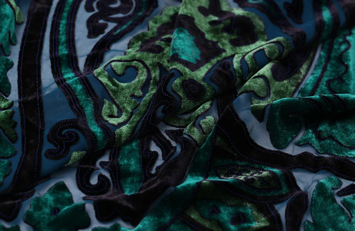 Высокое качество Африканский шнур кружева шелковой ткани Швейные позолота