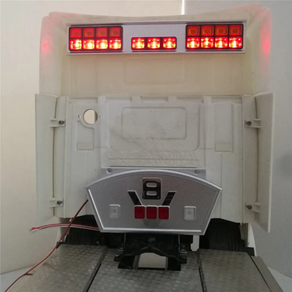 Автомобильный задний светильник с пряжкой светодиодный корпус автомобиля для 1/14