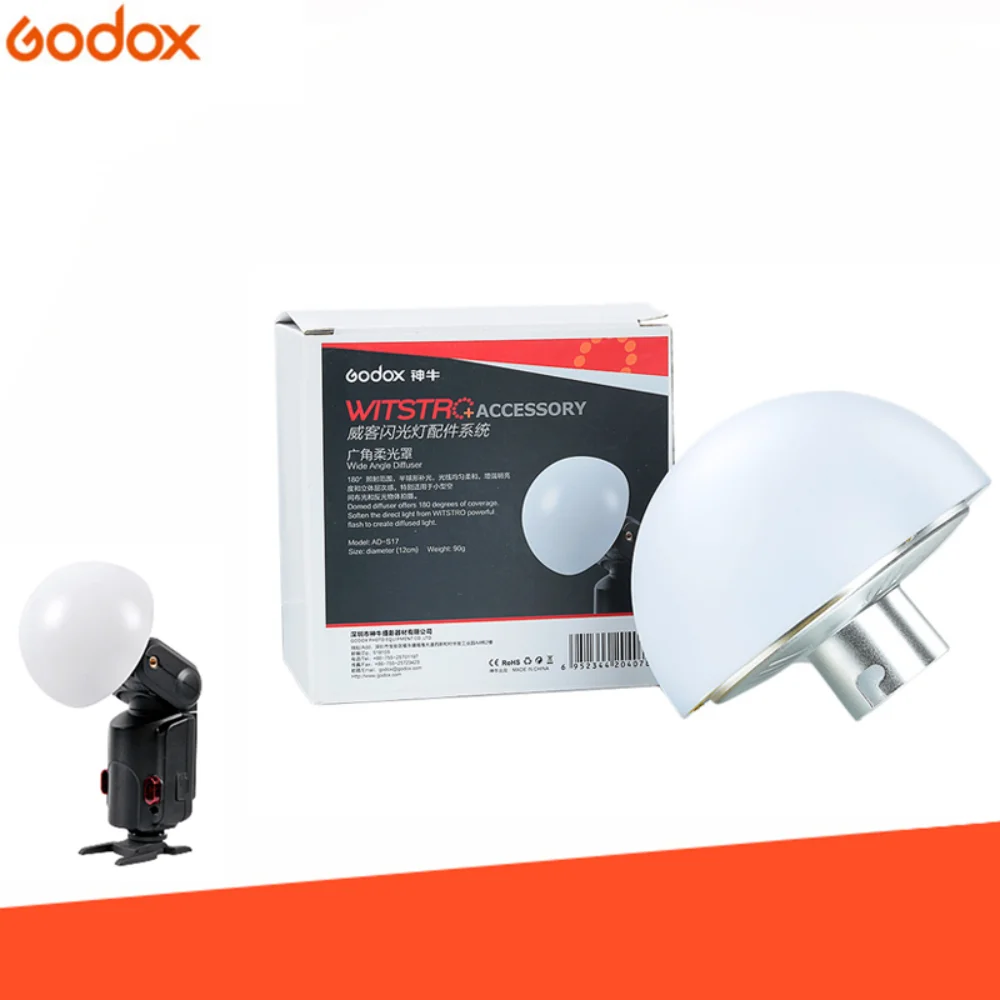 

Godox Ad-S17 Witstro Ad200 Ad360 Dome Diffuser Wide Angle Soft Focus Shade Diffuser for Godox Ad200 Ad180 Ad360 Speedlite