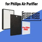Фильтр очистителя воздуха FY1410 FY1413 для Philips AC1215, AC1214, AC1210, AC1213, HEPA фильтр с активированным углем, 360*275*27 мм10 мм