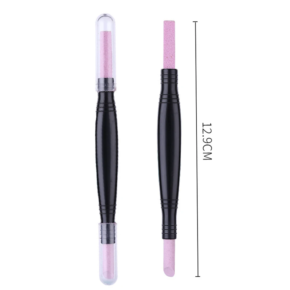 

1pcs Reusable Double-end Nail Quartz Peeling Polishing Stick Grinding Rods Cuticle Hangnails Remove Exfoliator Nail Care Tool