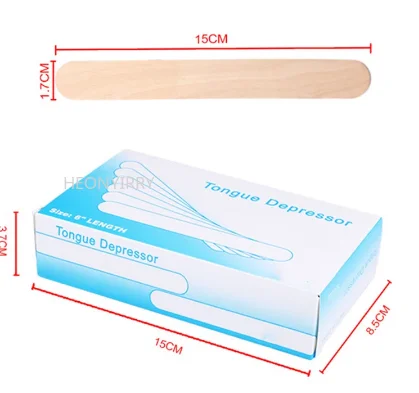 100 шт. одноразовые деревянные палочки для воска инструмент очистки удаления