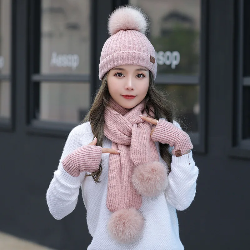 Однотонная вязаная шапка женская куполообразная вязаные лыжные кепки хип хоп