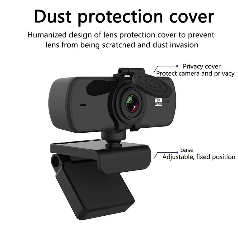 

Webcam 2K Full HD 1080P Web Camera Autofocus With Microphone Computer Desktop Cam USB Laptop Webcamera For PC Web YouTu C7I7