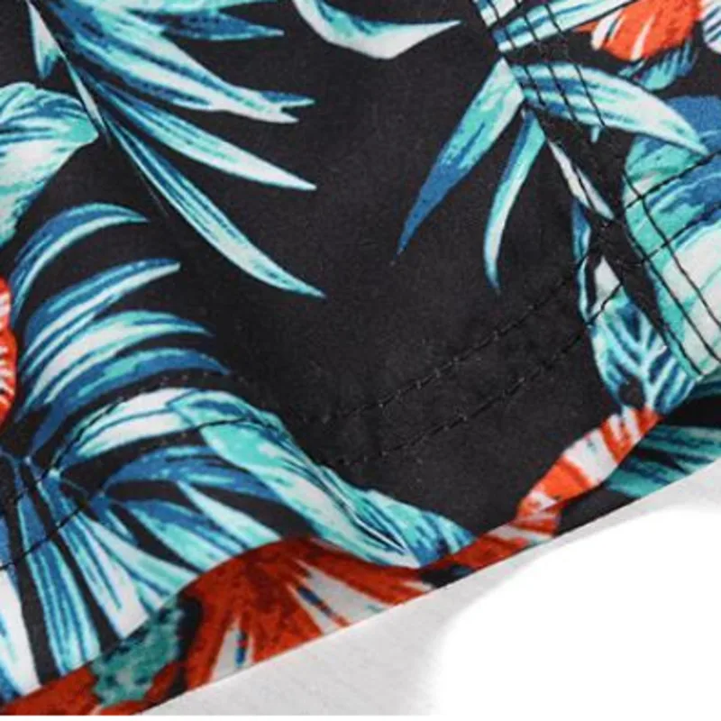 

#7401 men's Beach short homme Hawaiian loose casual shorts men summer printed men's holiday travel short masculino