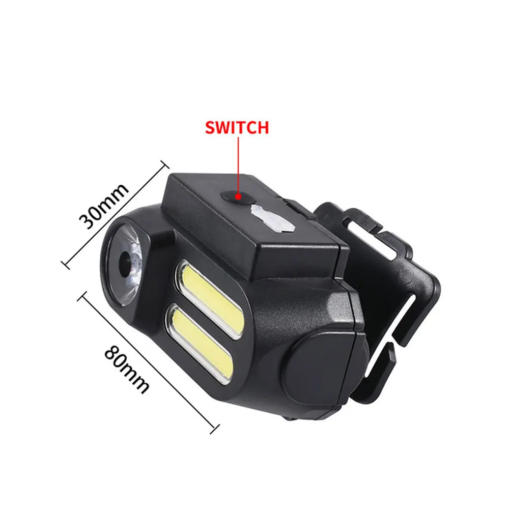Мини-cob LED фары фара фонарик USB Перезаряжаемые 18650 яркий фонарь кемпинг Пеший Туризм Фонарь для ночной рыбалки