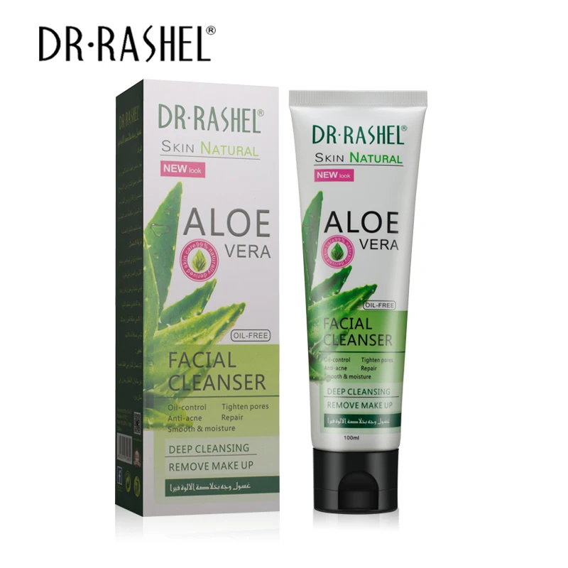 

Aloe Vera Facial Cleanser Oil Control Face Wash Tighten Pore Anti Acne Smooth Moisture Deep Cleansing