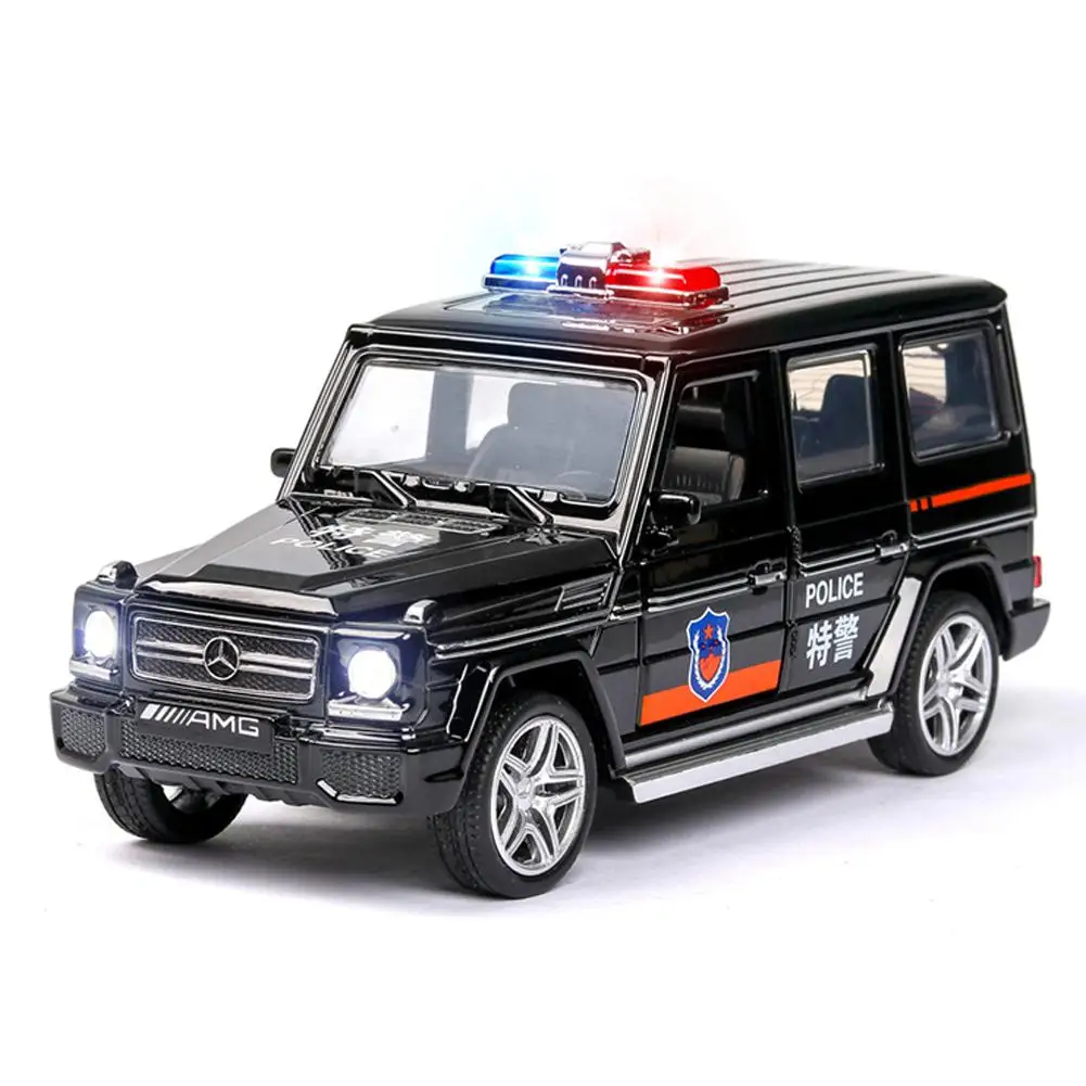 

Модель полицейского автомобиля RCtown 1:32, Детская Игрушечная машина со звуковым светильник вым эффектом, украшение для дома/автомобиля/книжно...