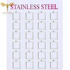 Минималистичные женские серьги-гвоздики, квадратные серьги-гвоздики, полые аксессуары из нержавеющей стали, модные классические геометрические украшения